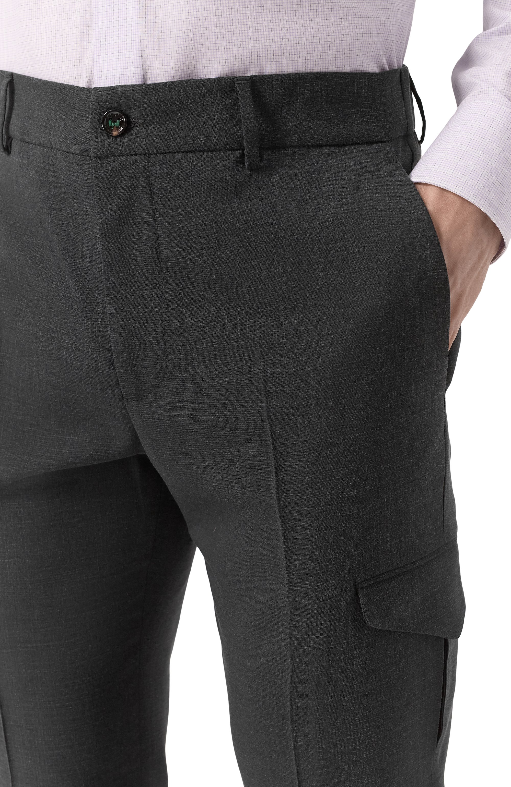 Брюки-карго из шерсти и шелка BERWICH, арт. YRETR0 CARG0/MZ1243, фото 5