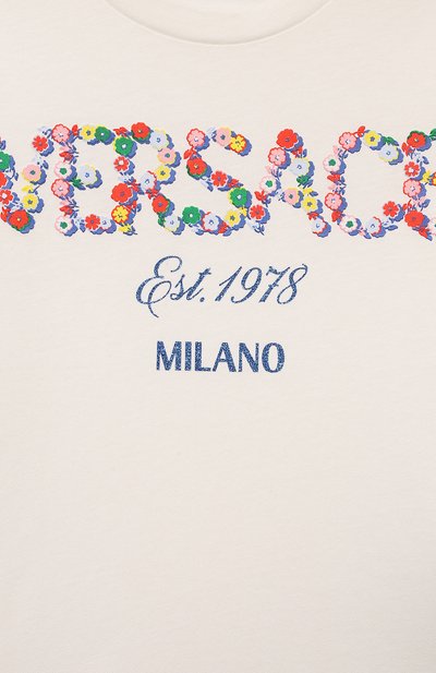 Хлопковая футболка VERSACE, арт. 1000052/1A11464/8-14, фото 3