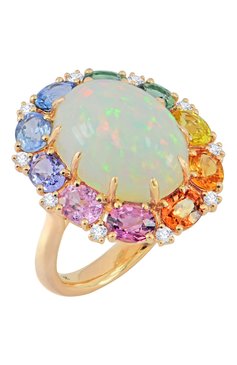 Женские кольцо SUTRA JEWELS бесцветного цвета, арт. SJR1505 | Фото 1 (Региональные ограничения белый список (Axapta Mercury): Не проставлено; Нос: Не проставлено; Драгоценные камни: Другие, Бриллианты, Сапфиры; Материал сплава: Розовое золото)
