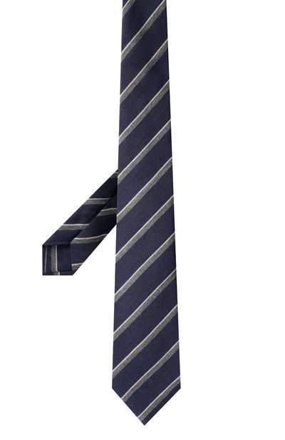 Галстук из шерсти и шелка KITON, арт. UCRVKPC03M28, фото 3