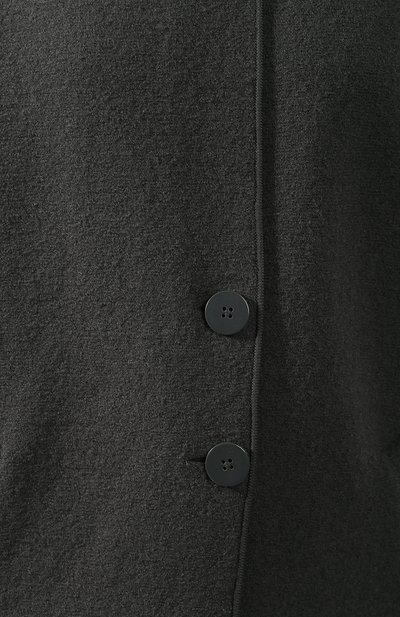 Пальто из смеси шерсти и хлопка EMPORIO ARMANI серого цвета по цене 59200 руб., арт. 6G2LT2/2M11Z, фото 5 Пальто из смеси шерсти и хлопка EMPORIO ARMANI, арт. 6G2LT2/2M11Z, фото 5