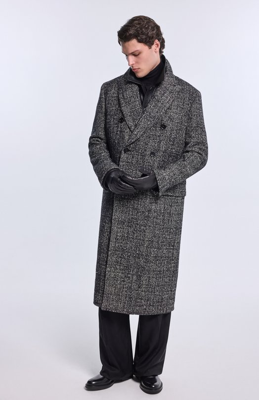 Шерстяное пальто Dolce & Gabbana G050LT/FMZAQ Серый  G050LT/FMZAQ Фото 6