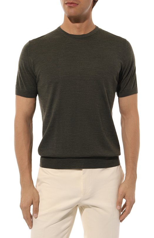 Шерстяной джемпер Corneliani 94M525-9425126 Зелёный  94M525-9425126 Фото 3