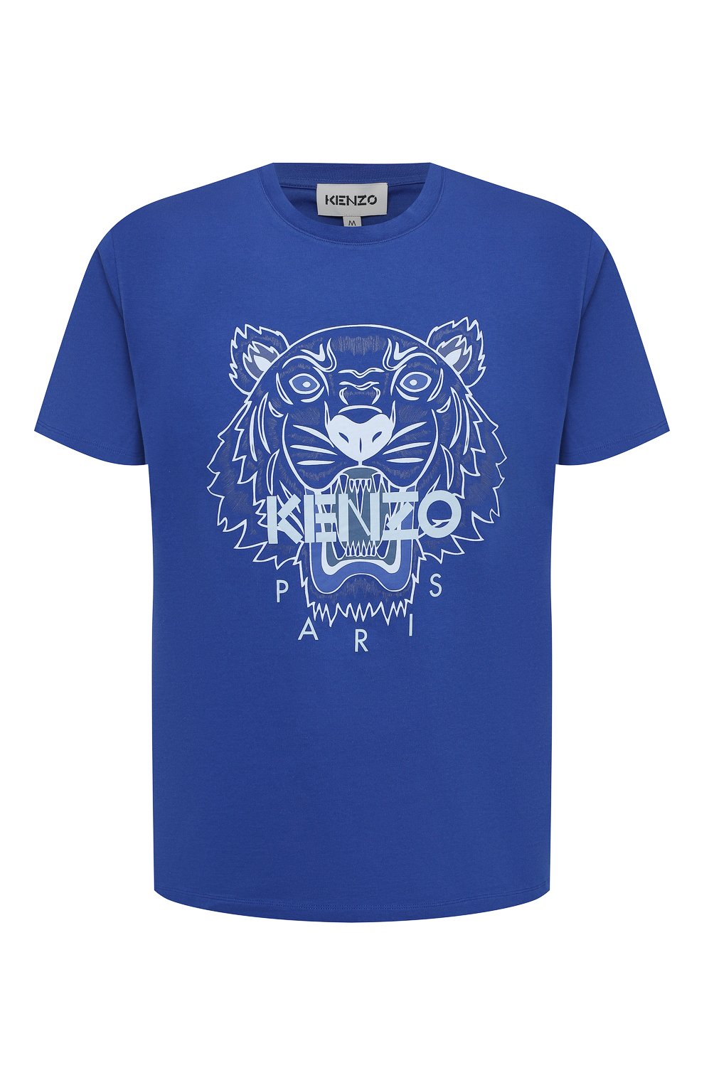 Хлопковая футболка KENZO синего цвета по цене 15250 руб., арт. FB55TS0204YA, фото 1 Хлопковая футболка KENZO, арт. FB55TS0204YA, фото 1