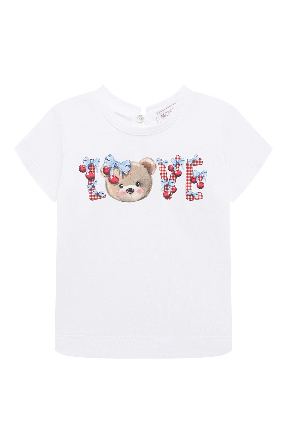 Хлопковая футболка MONNALISA, арт. 39C611, фото 1