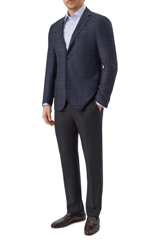 Хлопковая сорочка Stefano Ricci MC003678/BN3103 Голубой  MC003678/BN3103 Фото 2