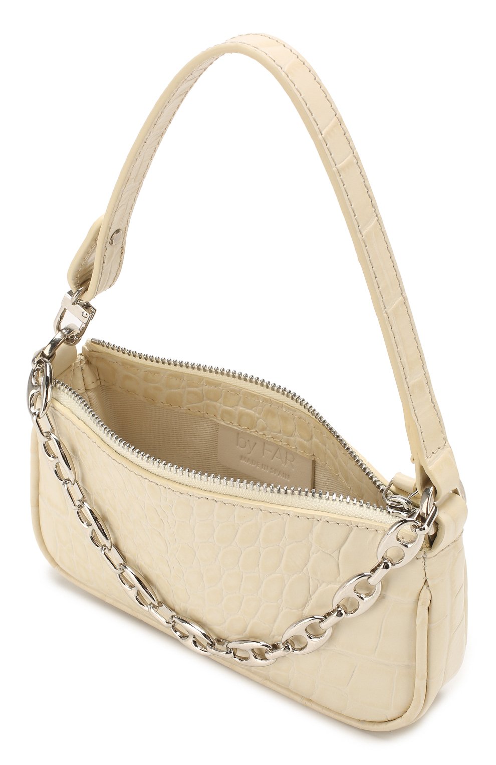 Сумка rachel mini BY FAR кремового цвета по цене 39950 руб., арт. 20CRMIRACEDSMA, фото 4 Сумка rachel mini BY FAR, арт. 20CRMIRACEDSMA, фото 4