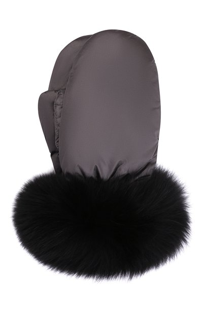 Варежки с меховой отделкой YVES SALOMON, арт. 21WAA104XXNY5W, фото 1