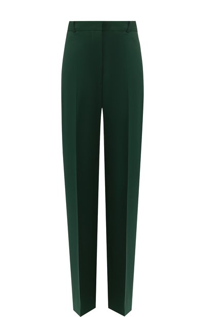 Женские брюки из смеси шелка и шерсти со стрелками BURBERRY, арт. 8001948