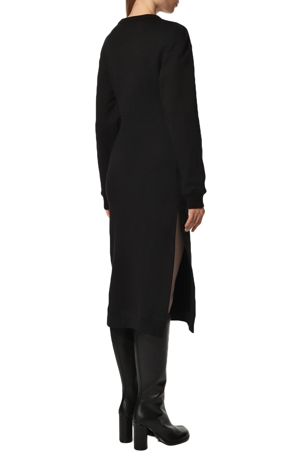 Хлопковое платье DRIES VAN NOTEN черного цвета по цене 47050 руб., арт. 222-011136-5611, фото 4 Хлопковое платье DRIES VAN NOTEN, арт. 222-011136-5611, фото 4