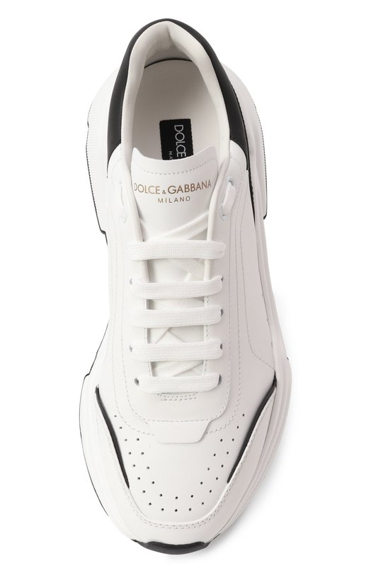 Кожаные кроссовки Daymaster Dolce & Gabbana CS1791/AX589 Белый  CS1791/AX589 Фото 6