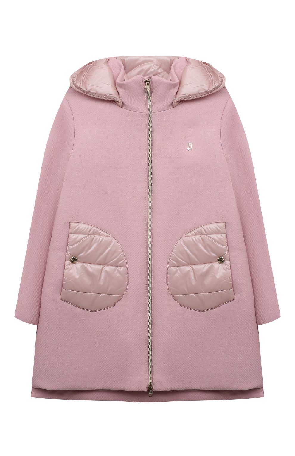 Шерстяное пальто HERNO розового цвета по цене 56800 руб., арт. GC000049G/33344/4A-8A, фото 1 Шерстяное пальто HERNO, арт. GC000049G/33344/4A-8A, фото 1