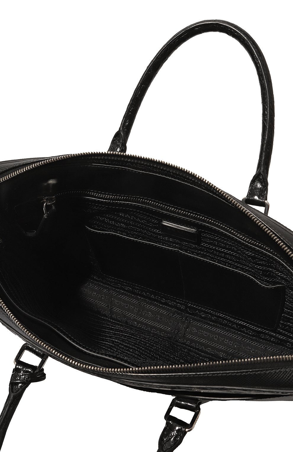 Сумка для ноутбука с отделкой из кожи каймана PRADA, арт. 2VE368-2EVL-F0002-TOL, фото 5