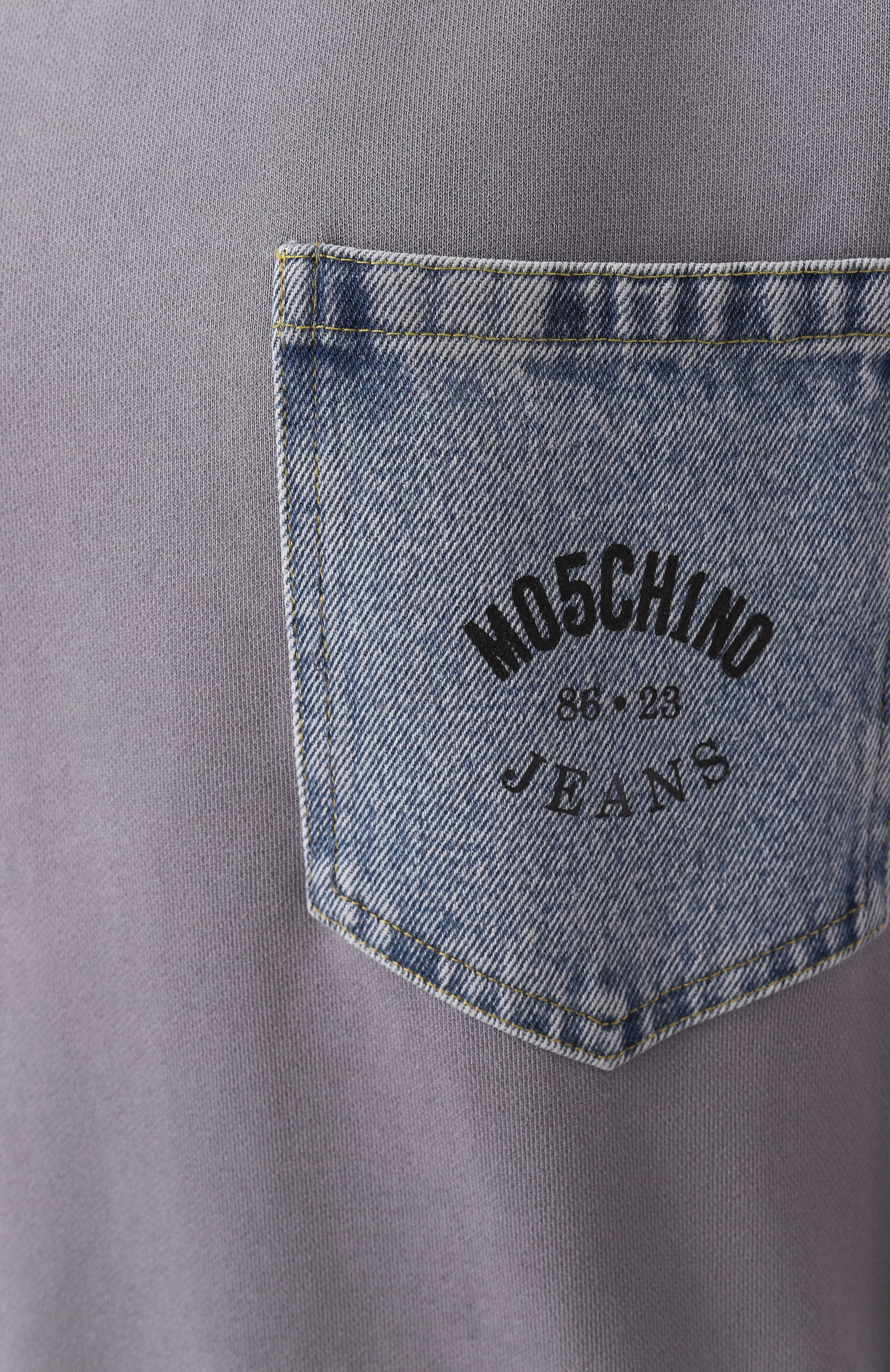 Хлопковый свитшот M05CH1NO JEANS, арт. A1709/3228, фото 6