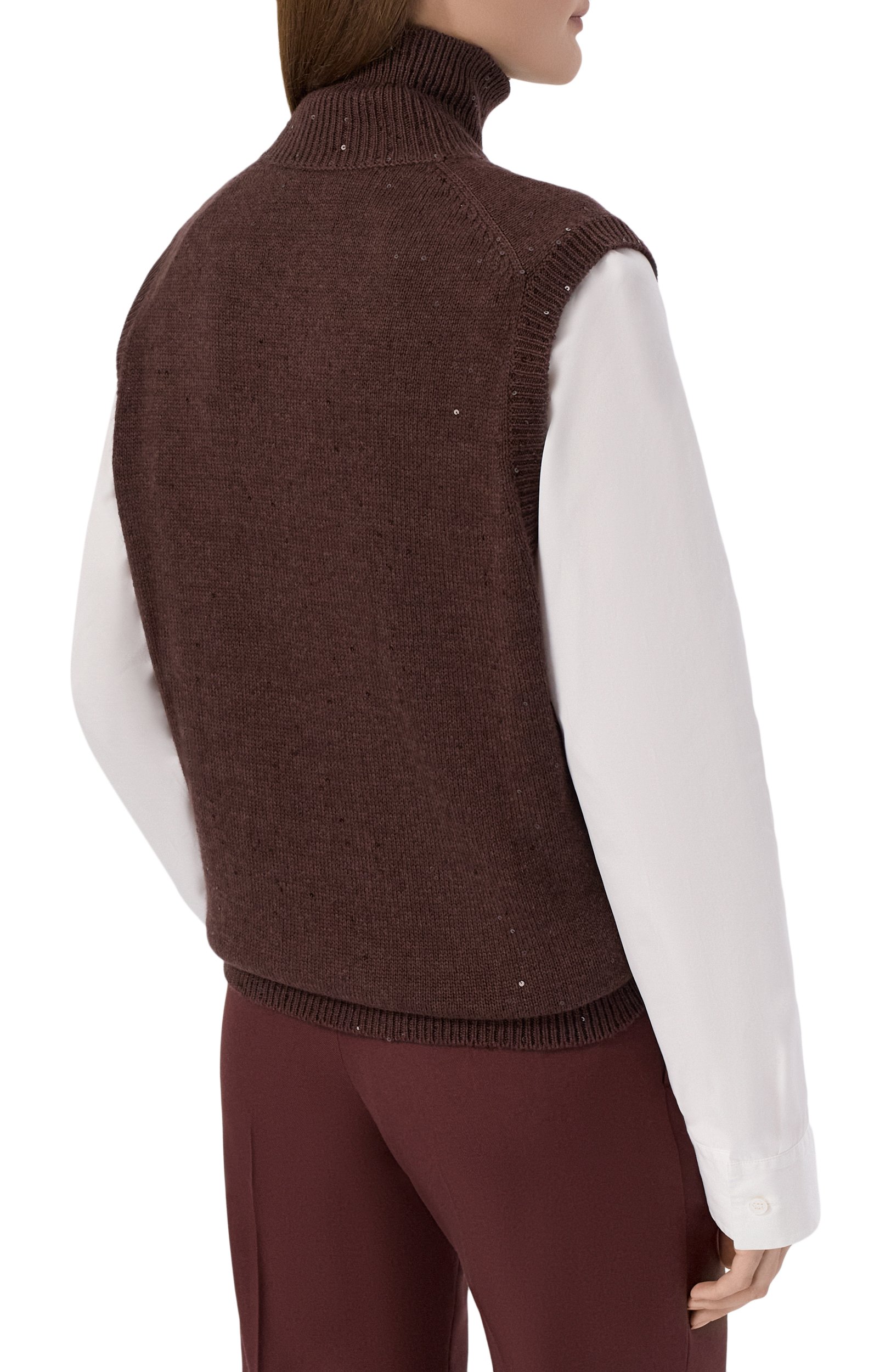Жилет из кашемира и шелка BRUNELLO CUCINELLI, арт. M73540804, фото 4