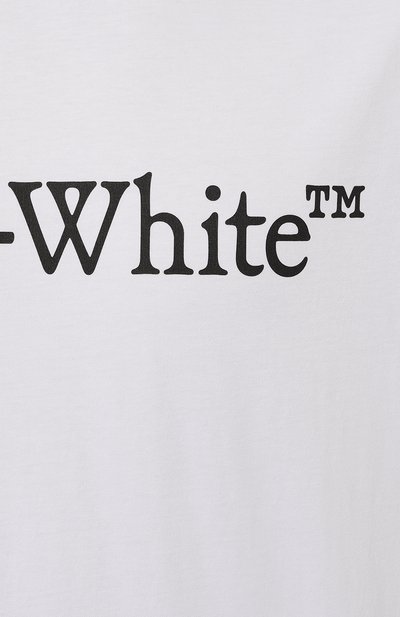 Хлопковая футболка OFF-WHITE, арт. 0MAA120C99JER008, фото 5