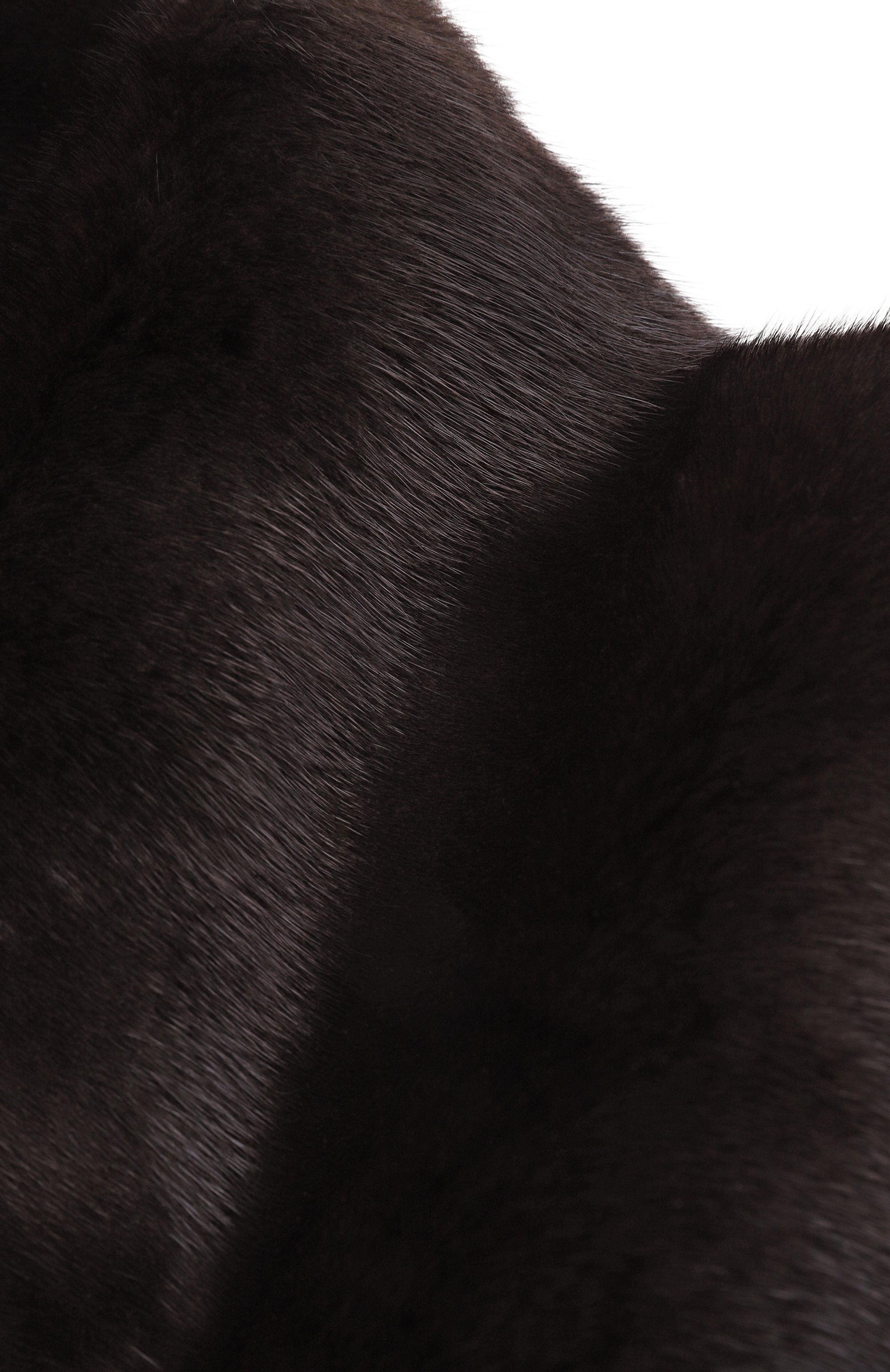 Меховой шарф из норки MVST, арт. MSC-01 MINK BLACK, фото 3