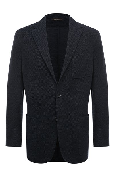 Мужской пиджак из хлопка и шерсти CANALI, арт. J0147/JJ02547