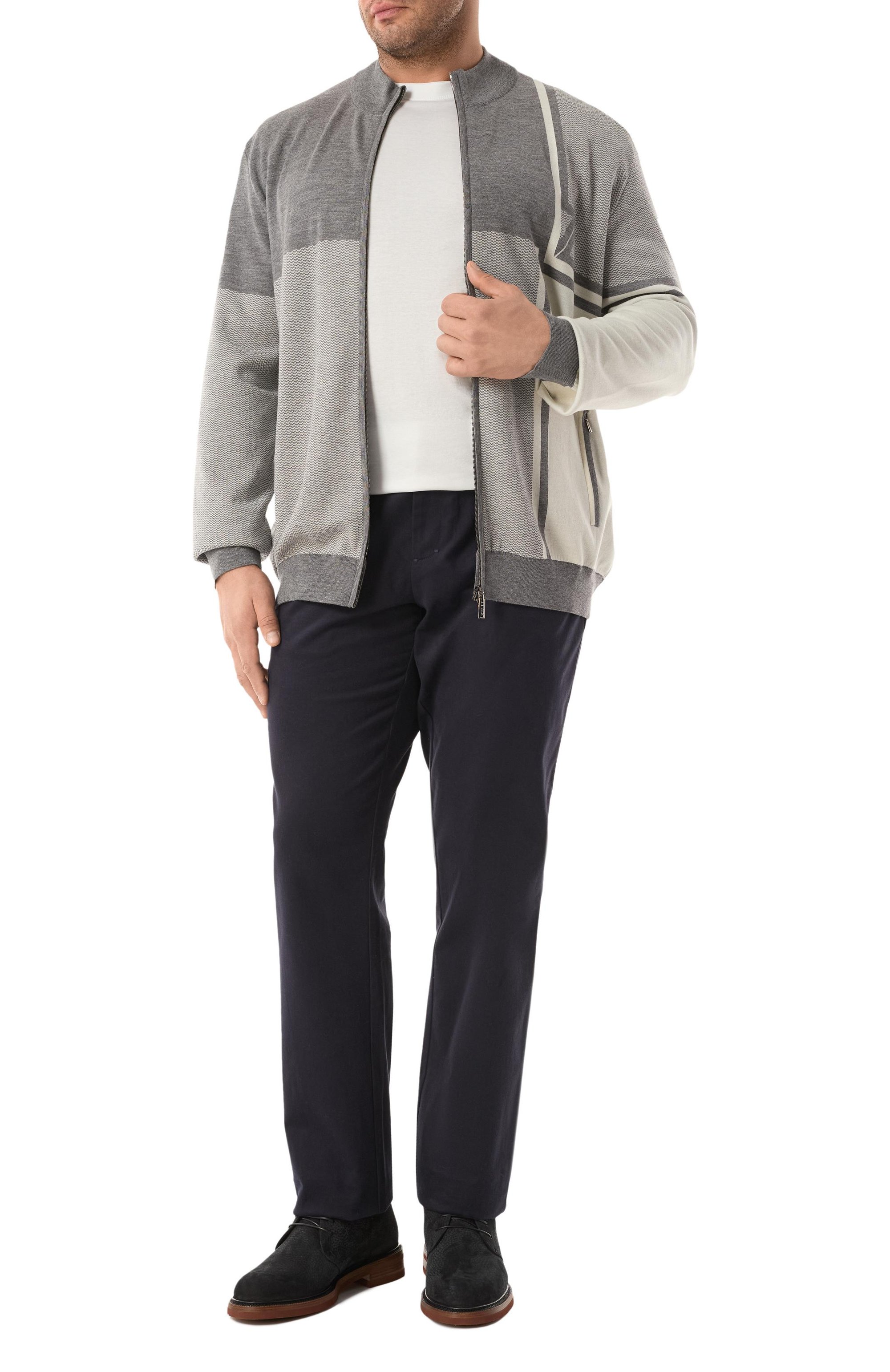 Кардиган из шерсти и шелка ZILLI, арт. JSS003M0240VZDTB0/64, фото 2