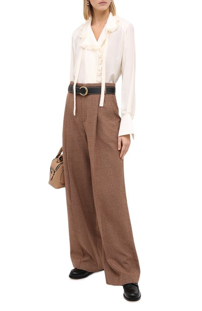 Шерстяные брюки CHLOÉ, арт. CHC20APA48163, фото 2