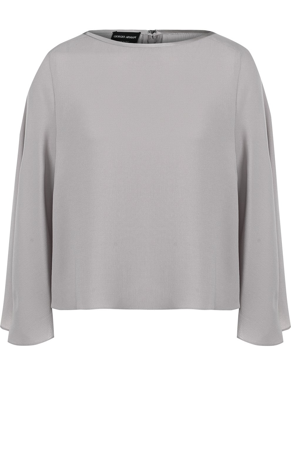 Однотонный топ свободного кроя с круглым вырезом GIORGIO ARMANI, арт. WAC58T/WA524, фото 1