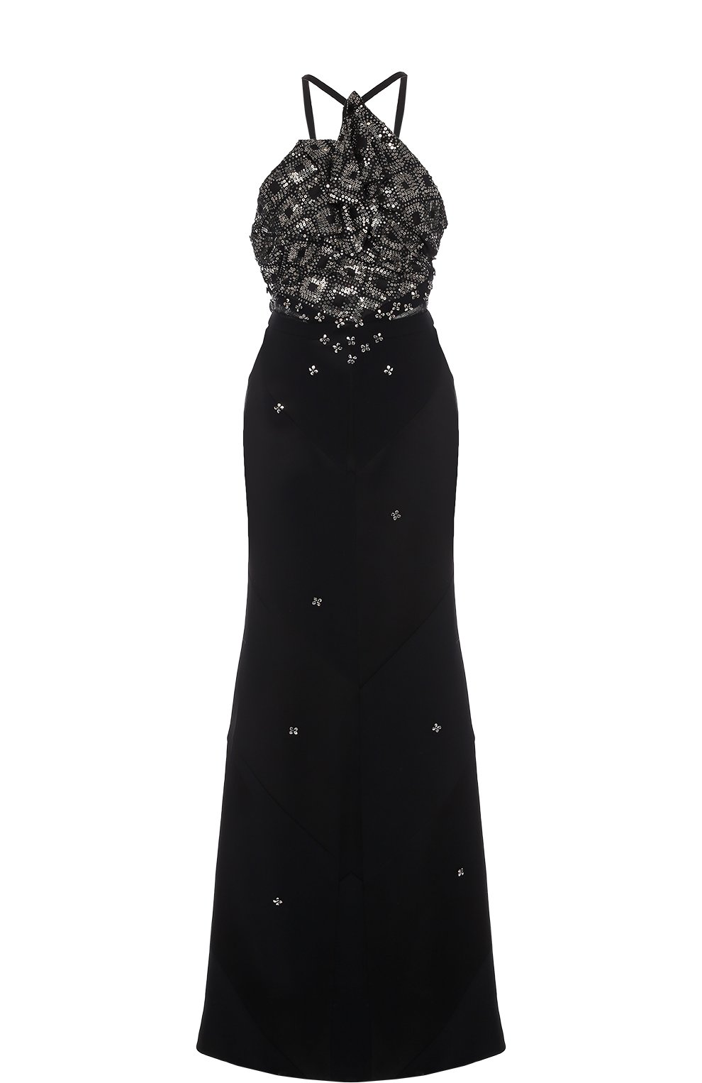Приталенное платье-макси с декорированным лифом ROLAND MOURET, арт. PW17/S0058/F6467, фото 1