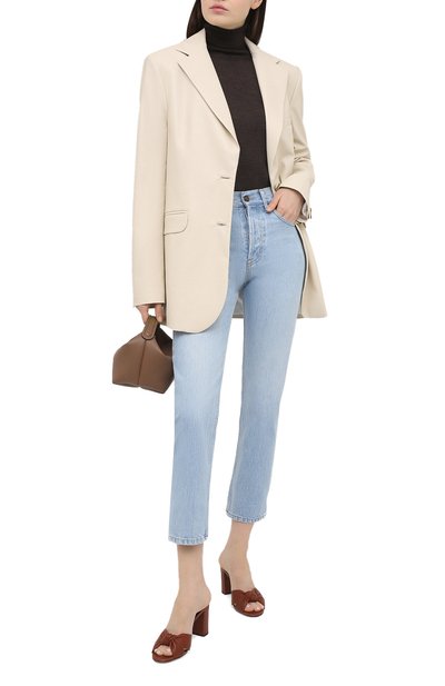 Кожаные мюли bianca SAINT LAURENT, арт. 652741/00J00, фото 2