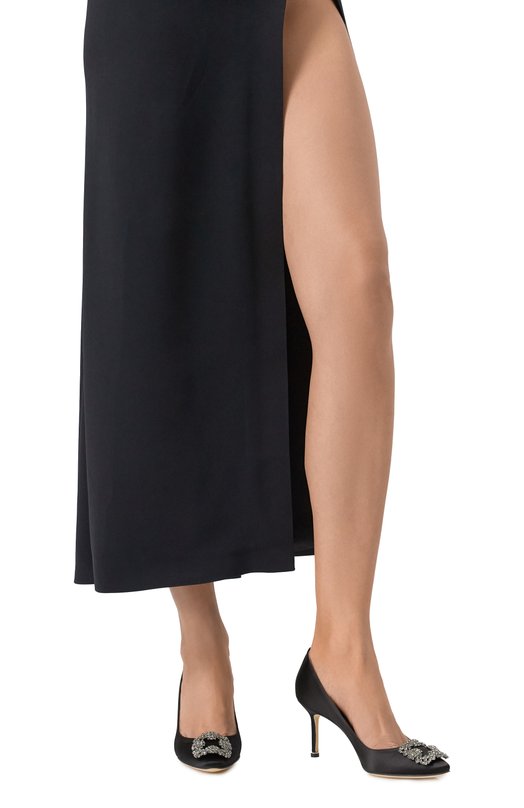 Текстильные туфли Hangisi 70 Manolo Blahnik 9XX-0662/SAT Чёрный  9XX-0662/SAT Фото 3