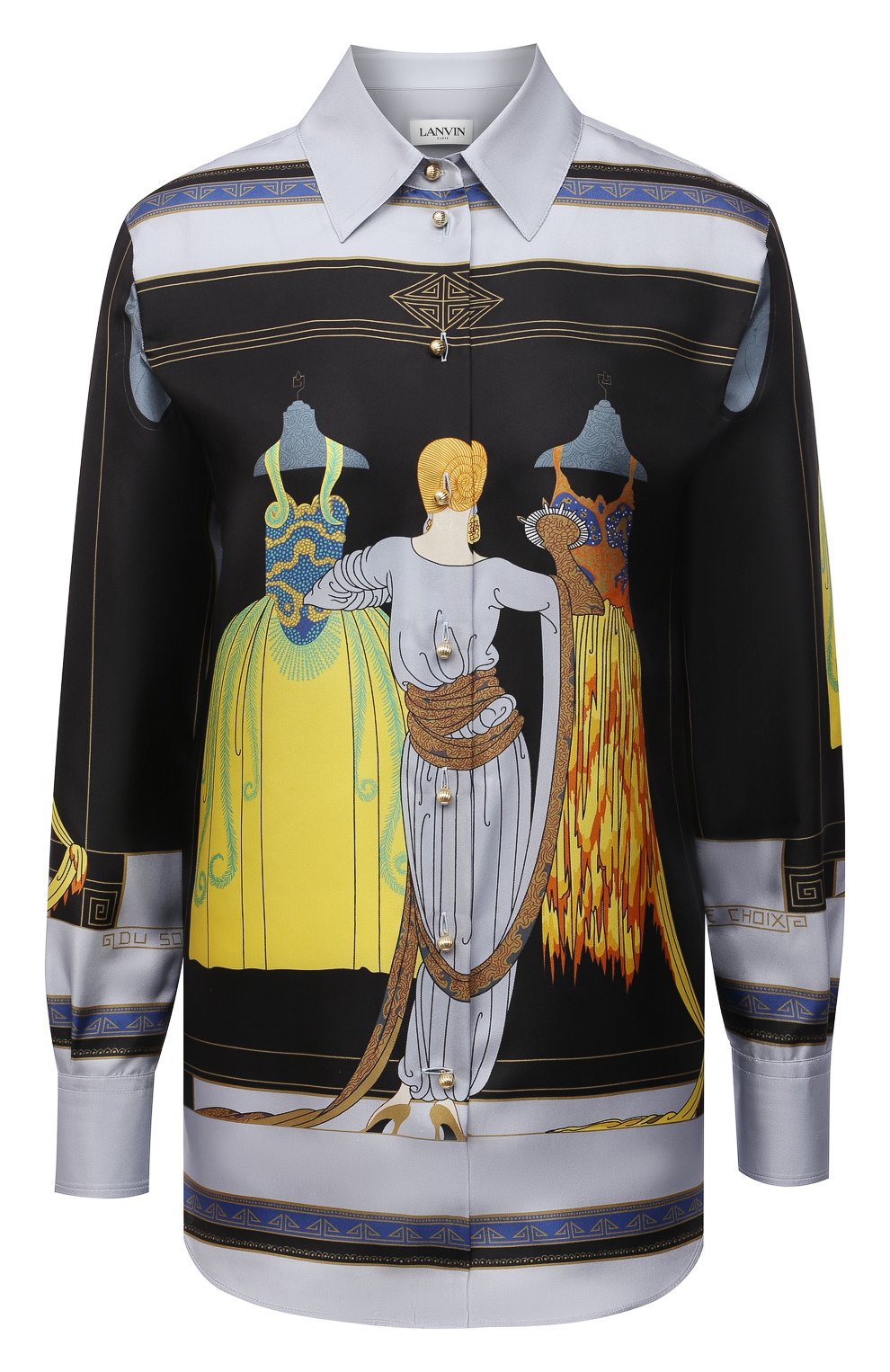 Шелковая рубашка LANVIN, арт. RW-T0652I-4848-P21, фото 1
