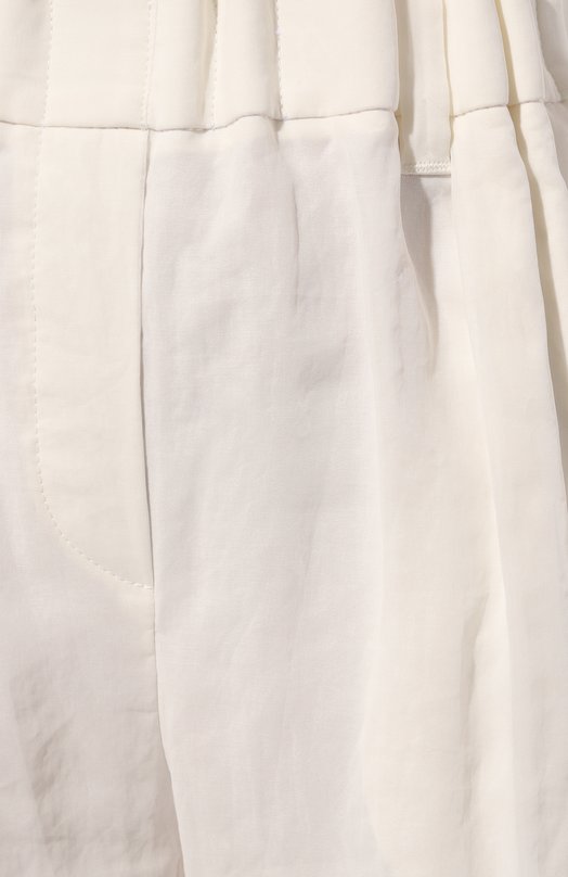 Хлопковые шорты Brunello Cucinelli MH911B1316 Белый  MH911B1316 Фото 5
