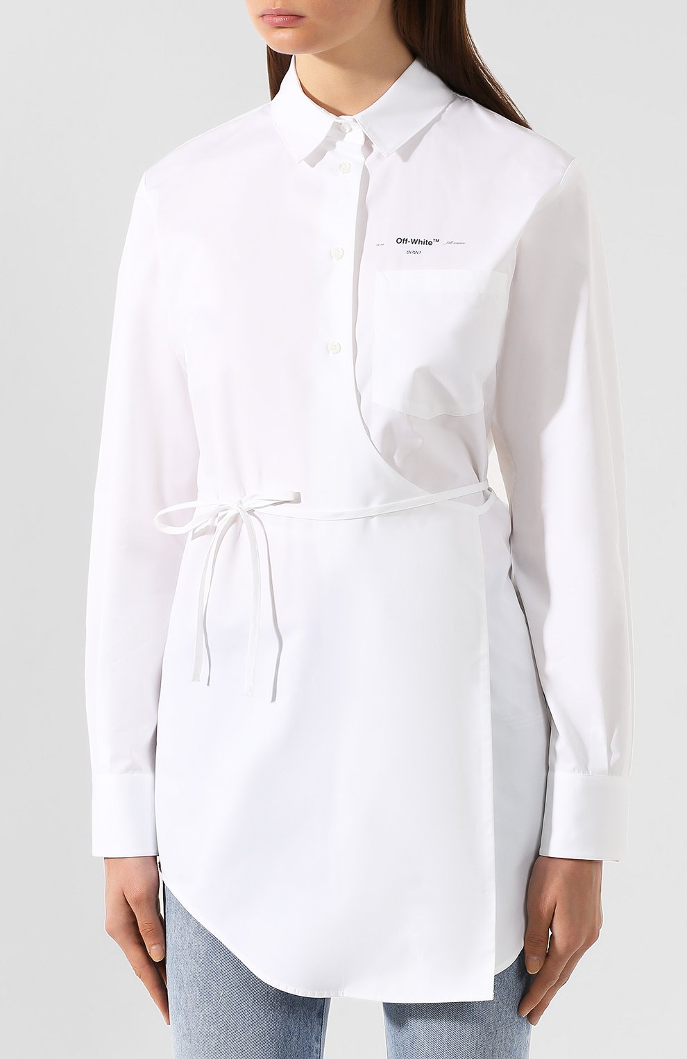 Хлопковая рубашка OFF-WHITE, арт. 0WGA054E197440660110, фото 3