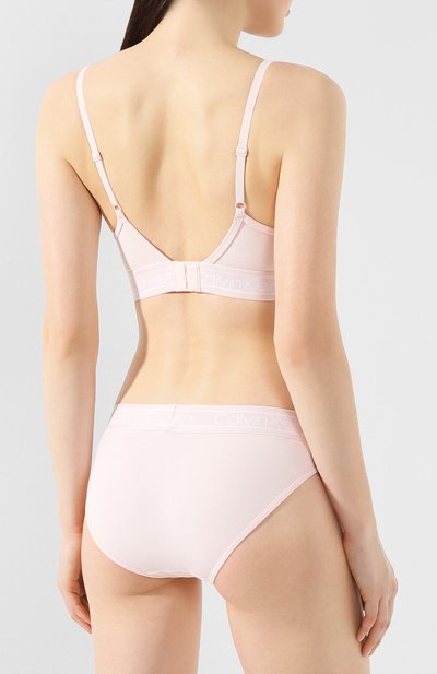 Хлопковый бюстгальтер CALVIN KLEIN розового цвета по цене 4140 руб., арт. QF5232E, фото 3 Хлопковый бюстгальтер CALVIN KLEIN, арт. QF5232E, фото 3