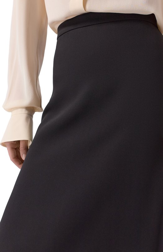 Шелковая юбка Valentino 8B3RAEN7/1MM Чёрный  8B3RAEN7/1MM Фото 5