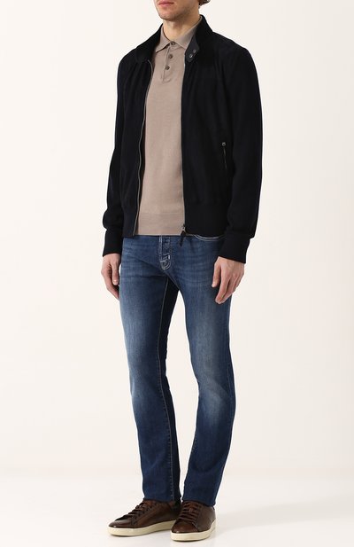 Кожаные кеды на шнуровке TOM FORD, арт. 118J1045T-VCL/217, фото 2