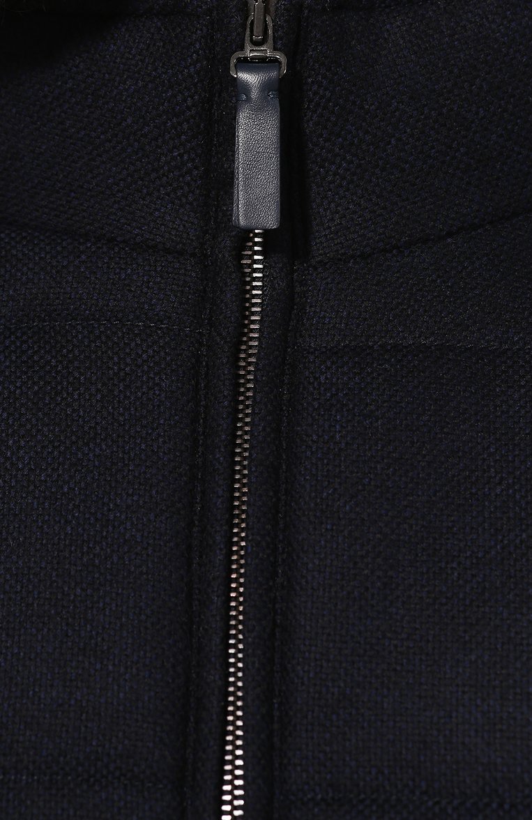 Шерстяной жилет с меховой отделкой BRIONI, арт. SUN30L/08A9P, фото 5