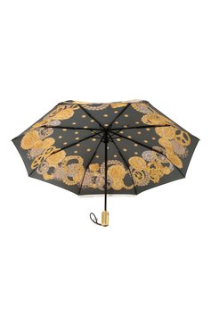 Женский складной зонт MOSCHINO черного цвета, арт. 8843-0PENCL0SE | Фото 3 (Материал: Металл, Синтетический материал, Текстиль; Нос: Не проставлено)