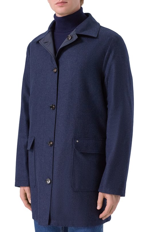 Двусторонний плащ Stefano Ricci MDJ5300200/PL001H Синий  MDJ5300200/PL001H Фото 6