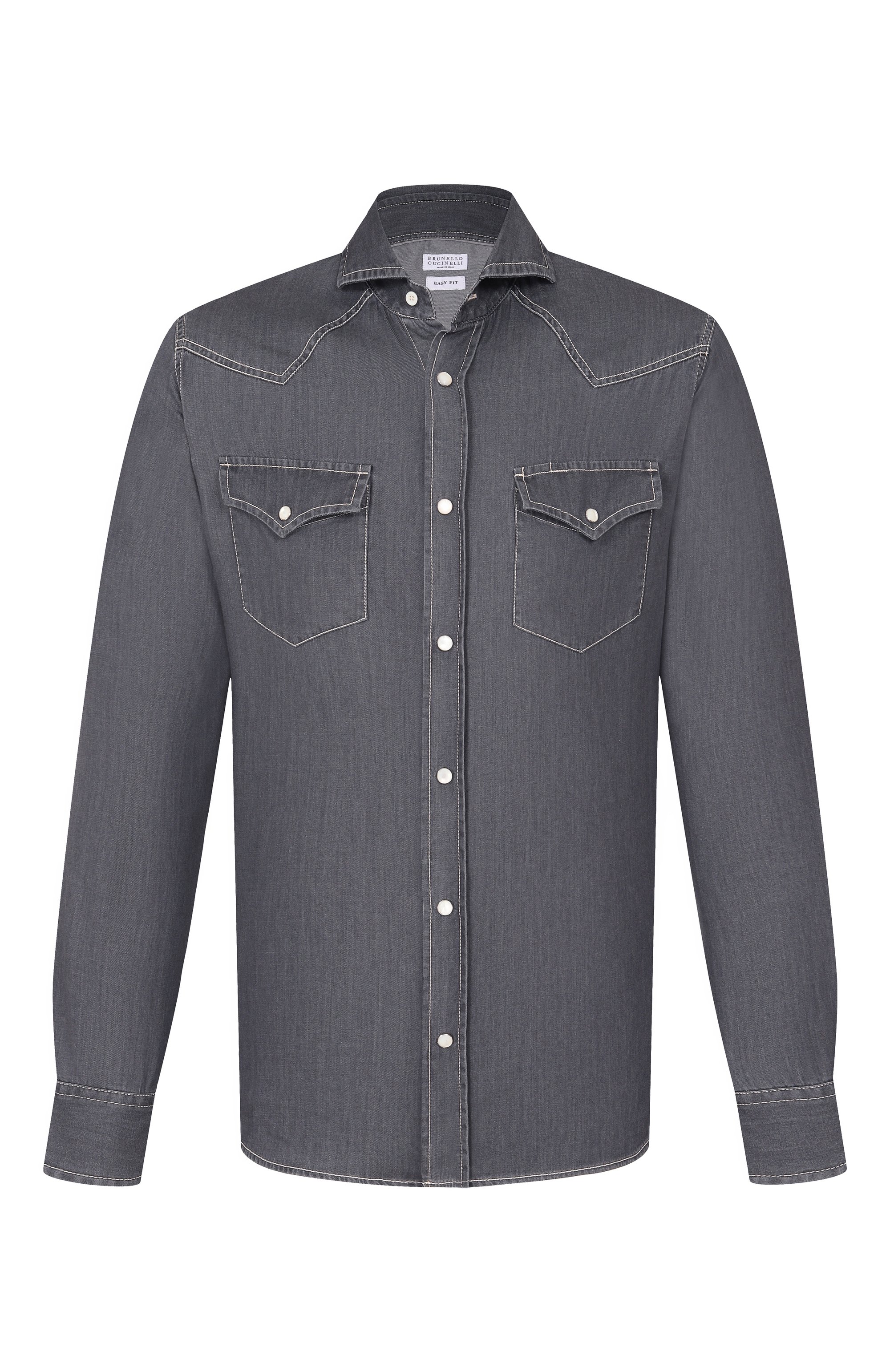 Джинсовая рубашка BRUNELLO CUCINELLI, арт. MR6834008, фото 1