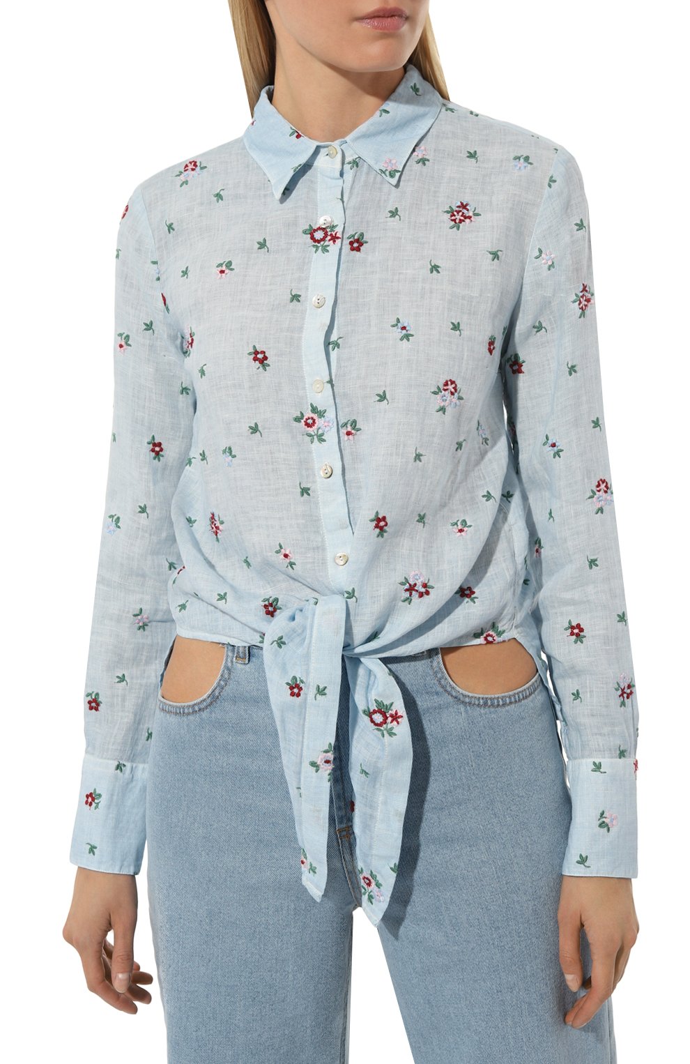 Льняная рубашка 120% LINO, арт. Y0W19KA/000G158/S00, фото 3