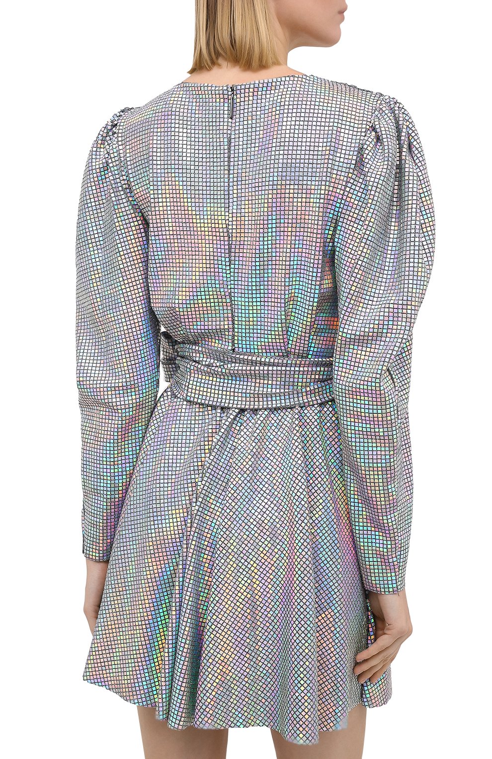 Платье MSGM серебряного цвета по цене 46900 руб., арт. 2941MDA152 207662, фото 4 Платье MSGM, арт. 2941MDA152 207662, фото 4
