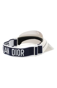 Женский солнцезащитный козырек DIOR EYEWEAR серебряного цвета, арт. DI0RCLUB1 WWK | Фото 5 (Региональные ограничения белый список (Axapta Mercury): RU, Не проставлено; Нос: Не проставлено; Материал: Пластик; Ограничения доставки: fragile)