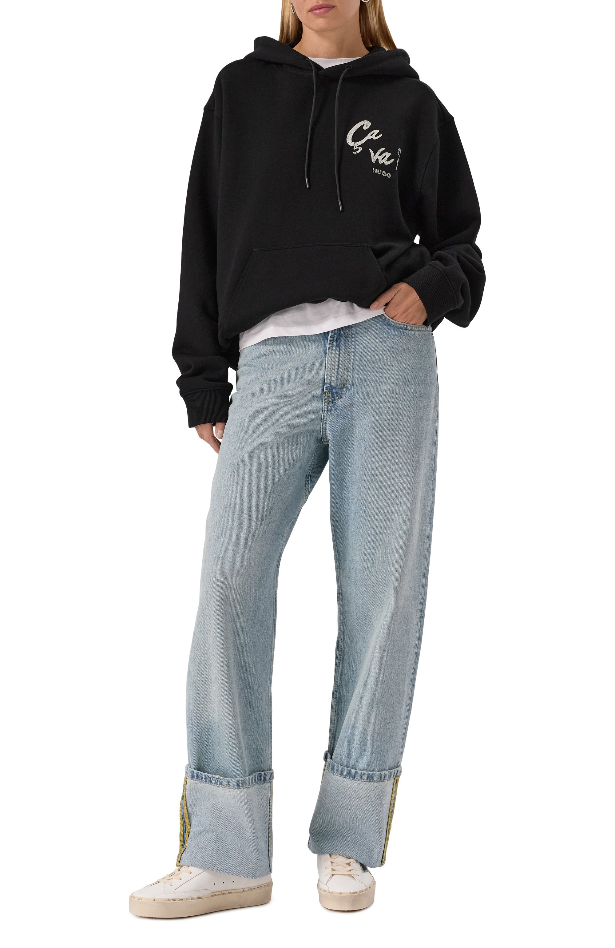 Хлопковое худи HUGO, арт. 50545201, фото 2