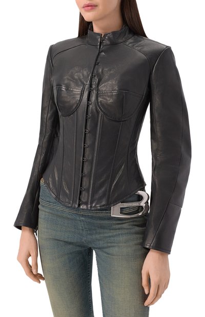 Кожаная куртка BALENCIAGA, арт. 850491/T0S17, фото 3