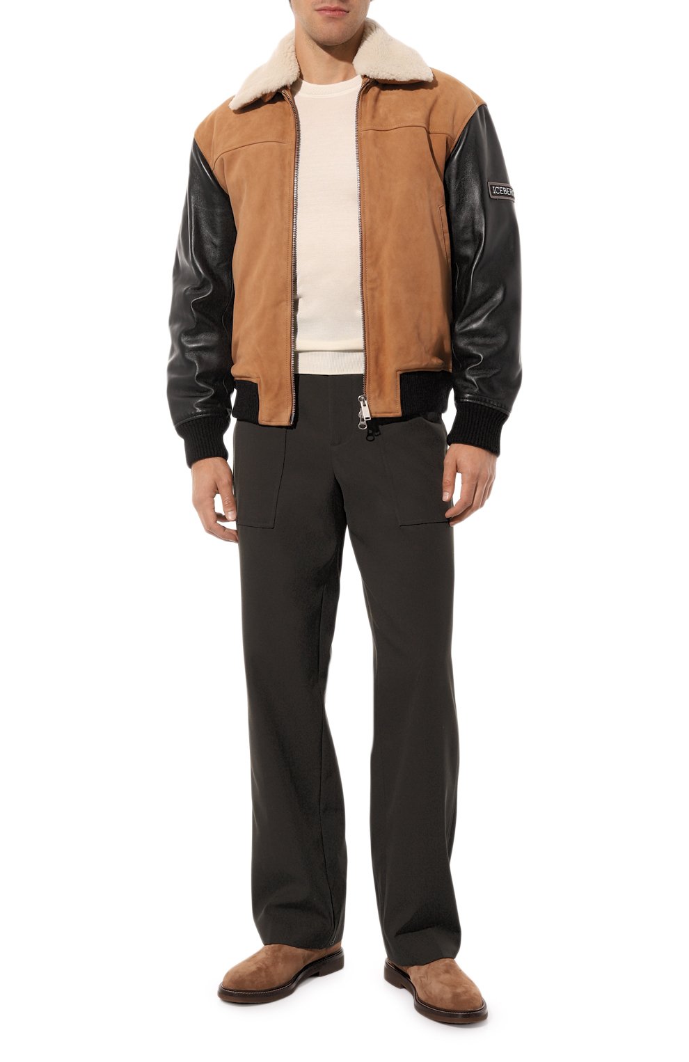 Шелковый джемпер BOSS CAMEL, арт. 50497444, фото 2