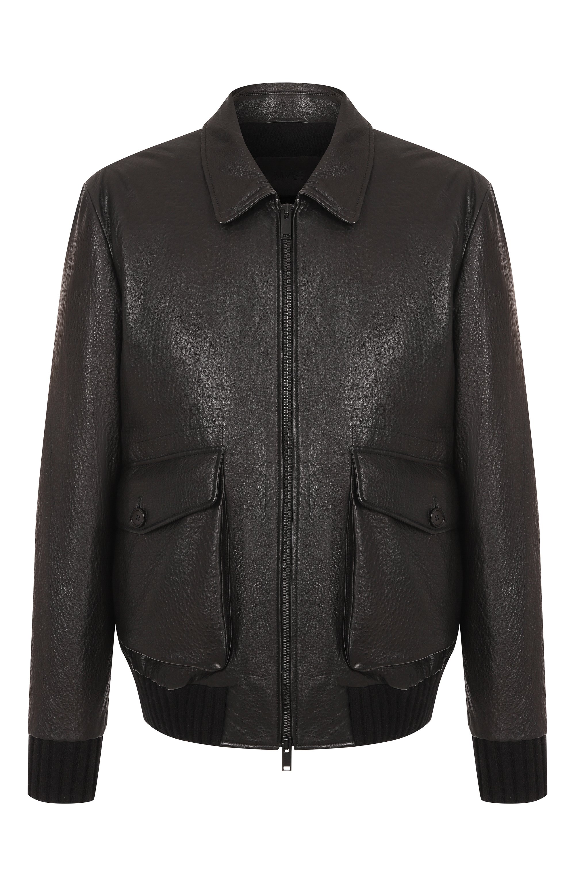 Кожаный бомбер MVST, арт. ZECK-ES4255-1 BS/Z2268-1, фото 1