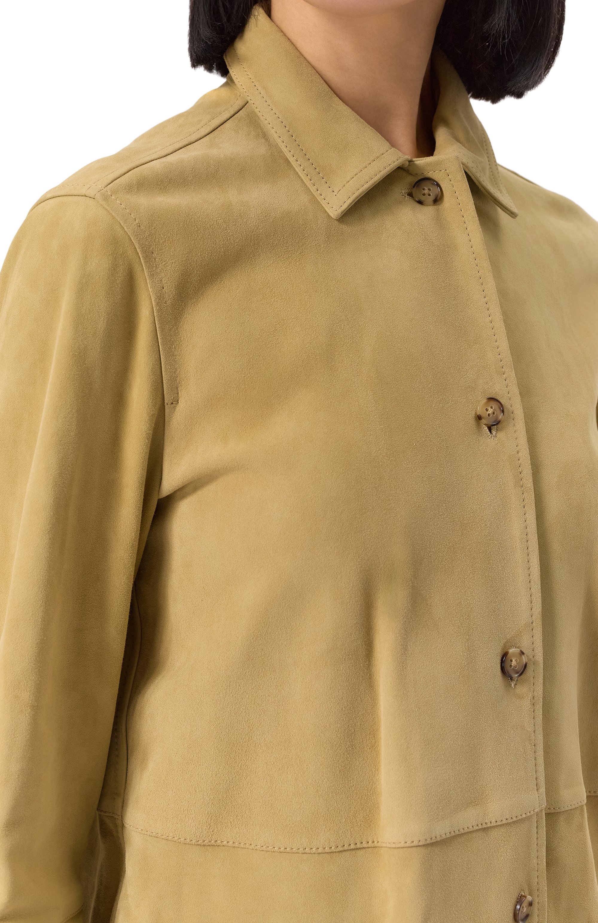 Замшевая куртка-рубашка TOTEME, арт. 242-WRT1768-LE0005, фото 5