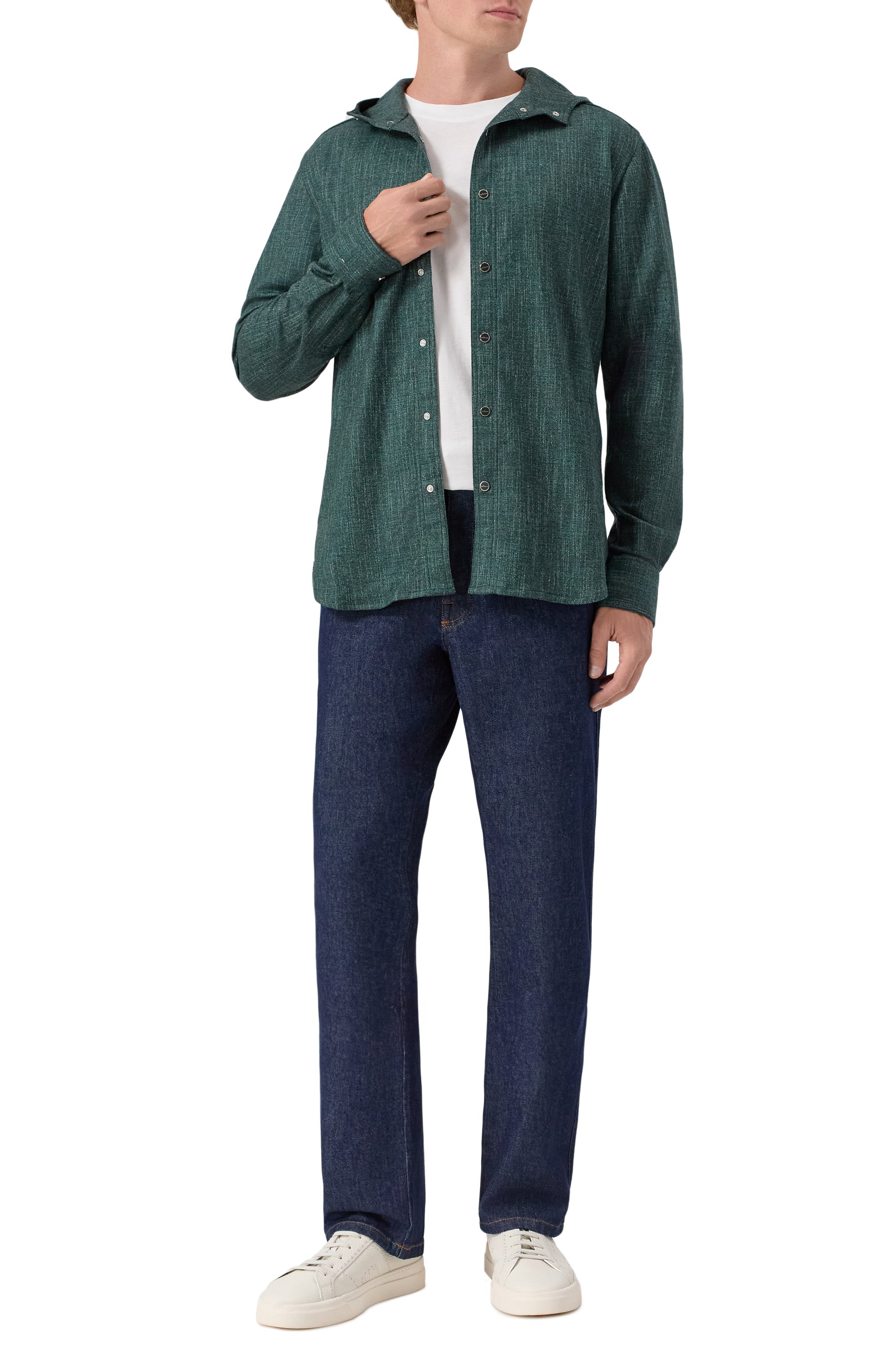 Рубашка из шерсти и шелка KITON, арт. UMCMARK0119G12, фото 2