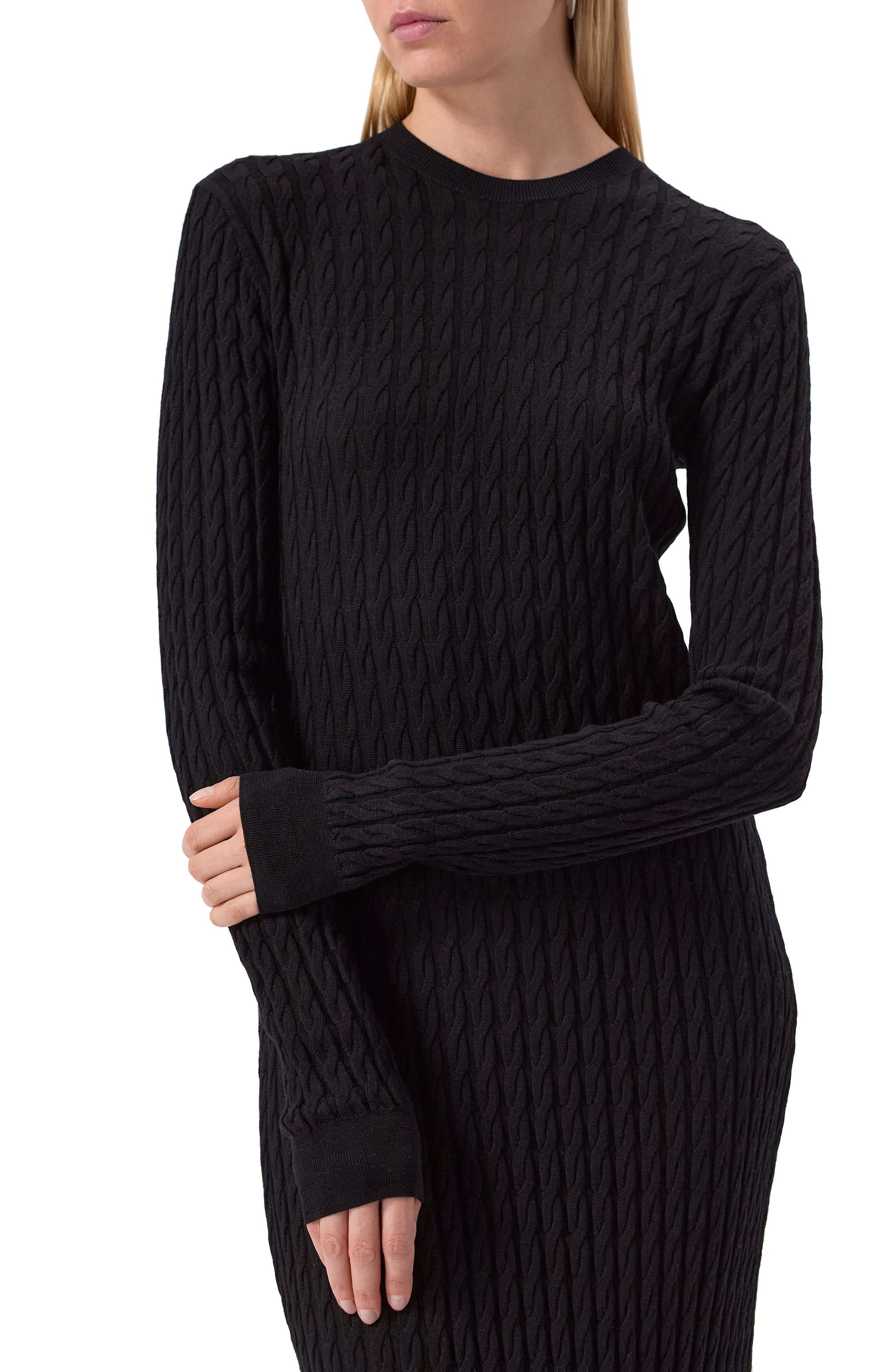 Шерстяное платье TOTEME, арт. 251-WRD0142-YA0036/001, фото 5