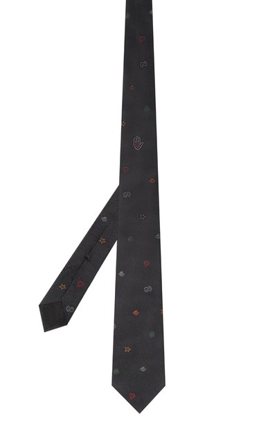 Шелковый галстук GUCCI, арт. 624090 4E002, фото 3