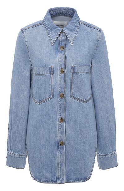 Женская джинсовая рубашка NANUSHKA, арт. SEINT_LIGHT BLUE_RIGID DENIM